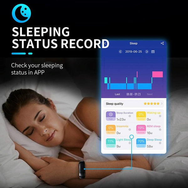 Smart Bracelet With Tft Hd Display Blood Oxygen & Sleep Monitoring Red Smart Watches