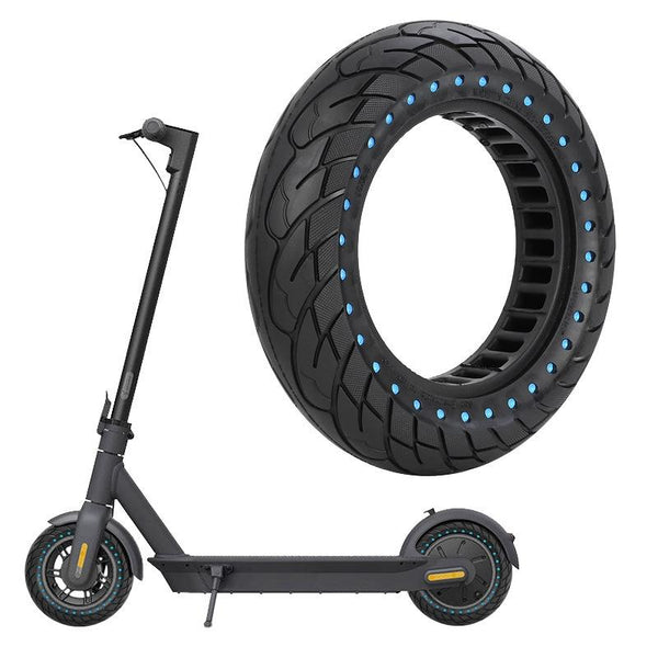 10X2.5 Inflatable Honeycomb Solid Run Flat Tire For Electric Scooter Blue 44Mm Slot Red Accessories Parts