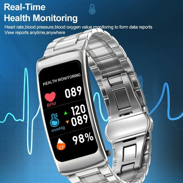 1.14" Silicone Band Waterproof Smart Watch Detachable Earphone Bluetooth Call Black Silver Smart Watches