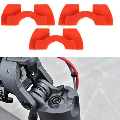 3 Piece Shockproof Rubber Dampers For Xiaomi M365 Scooter Red Accessories Parts