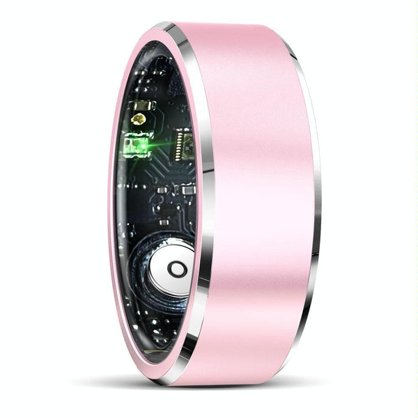 Smart Ring For Health Monitoring & Multiple Sports Modes Size 10 Pink Activity Trackers