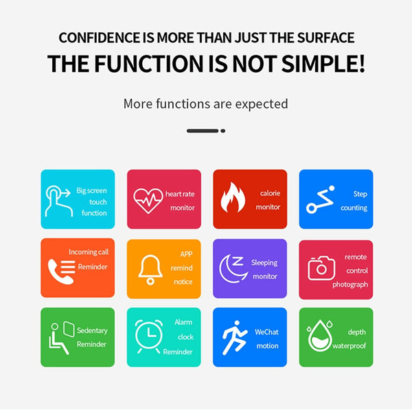 1.44 Inch Ip67 Waterproof Smart Watch With Hd Touch Screen Blue Smart Watches