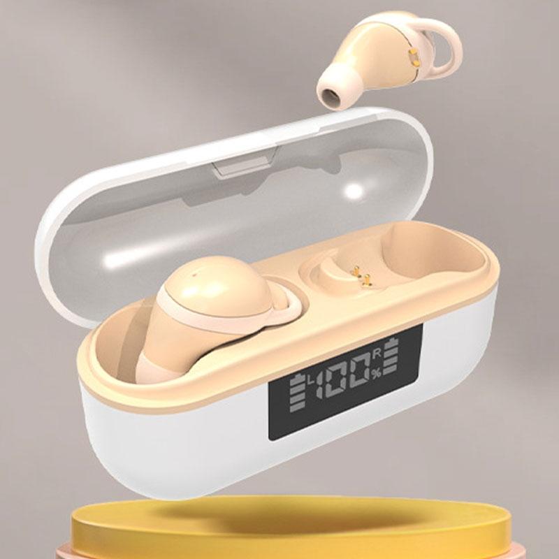 X999 Mini Wireless Noise Reduction Earphones With Digital Display Charging Case Skin Colour Earbuds