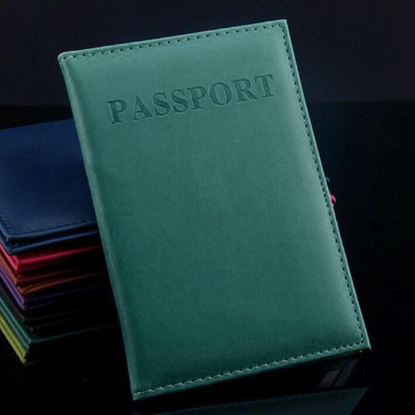 Travel Passport Cover Faux Leather Holder Deep Blue Other Travel Accessories