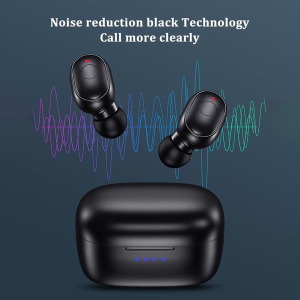 Waterproof Mini Touch Control Bluetooth Earphones With Noise Cancelling White Earbuds