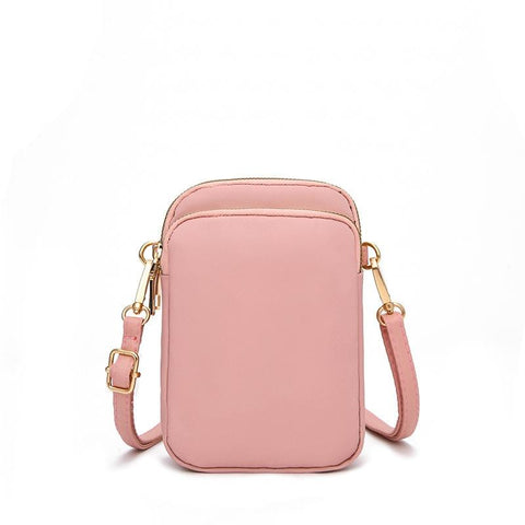 Women Mini Crossbody Phone Bag With Headphone Hole Pink Women's Bags & Handbags