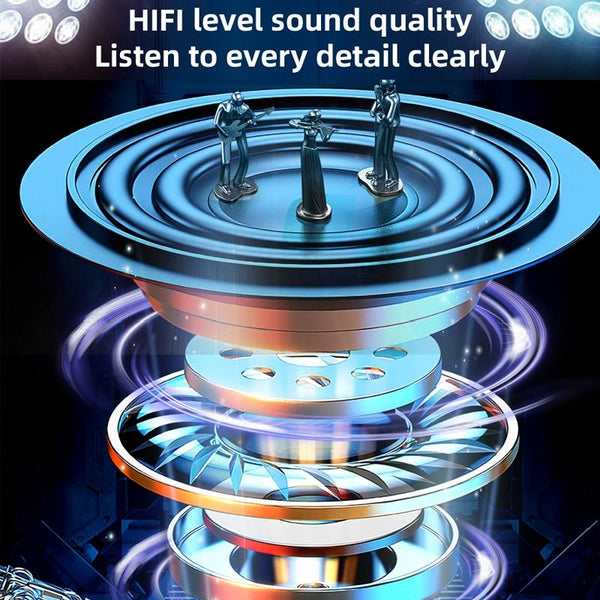 Ear Clip Type Sound Conduction Concept Bluetooth Earphone Digital Display Charging Case Earbuds