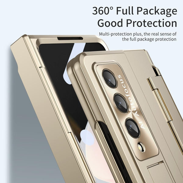 For Samsung Galaxy Z Fold4 5G Folding Case With Integrated Hinge Champagne Gold Cases Covers & Skins