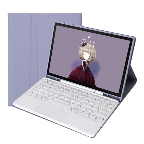 Detachable Bluetooth Keyboard Leather Case For Ipad Air 4 / 5 With Touch Control And Skin Feel Texture Dark Green Cases Covers Keyboard Folios