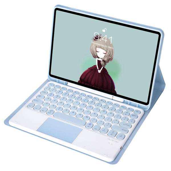 Detachable Bluetooth Keyboard Leather Case For Ipad Air 4 / 5 With Touch Control And Skin Feel Texture Dark Green Cases Covers Keyboard Folios