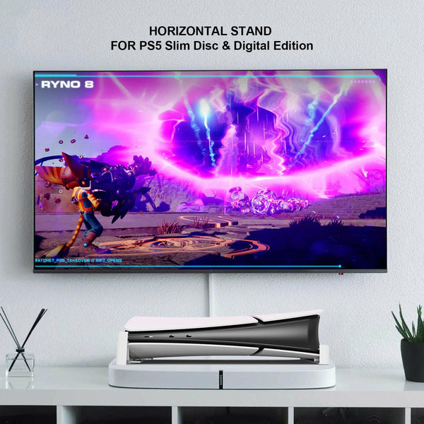 Universal Horizontal Stand For Ps5 Slim Digital / Optical Drive Version Transparent Other Video Game Accessories