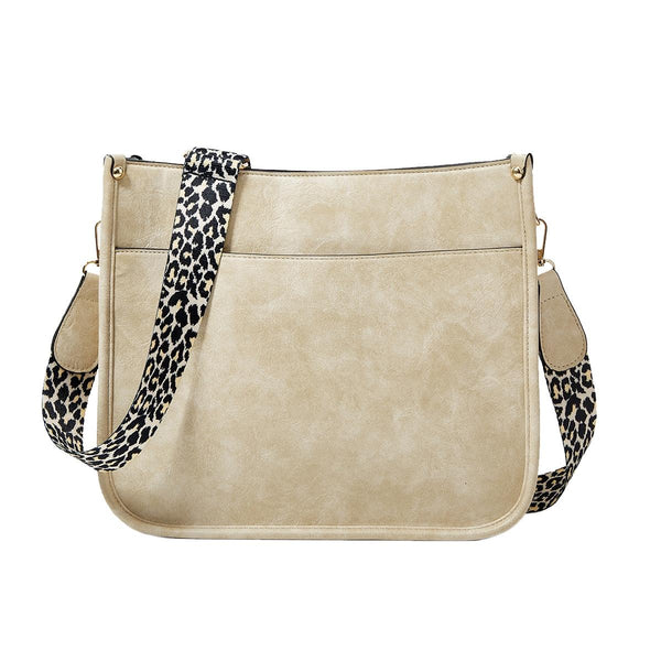 Leopard Print Waterproof Crossbody Tote Bag Beige Women's Bags & Handbags
