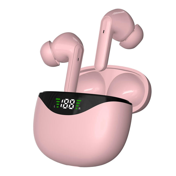 Wireless Tws Bluetooth Earphones Stereo Sound Pink Earbuds