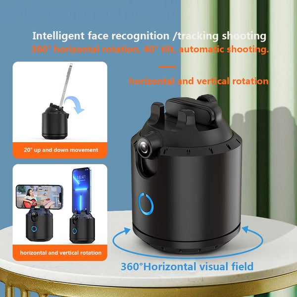 White Black Smart Desktop Ptz With 360 Degree Rotation And Automatic Tracking Mounts & Holders