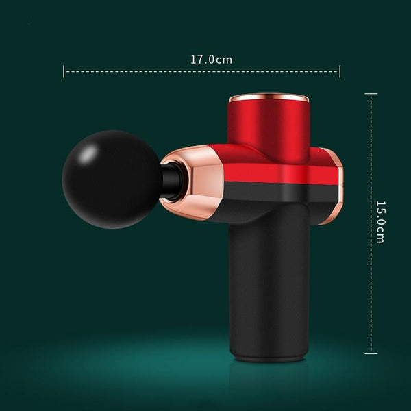 Compact 12V Muscle Relax Massage Gun Mini Size_Dark Gray Massagers