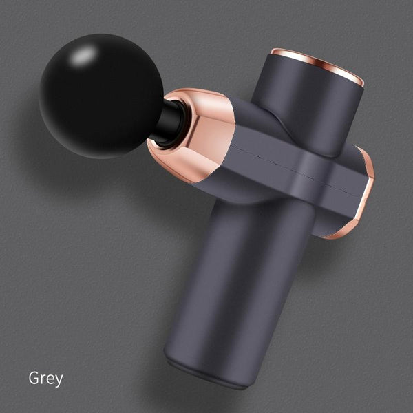 Compact 12V Muscle Relax Massage Gun Mini Size_Dark Gray Massagers