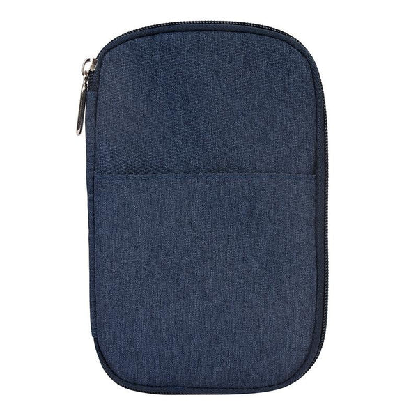 Multi Function Travel Storage Bag For Passports Dark Blue Travel Wallets