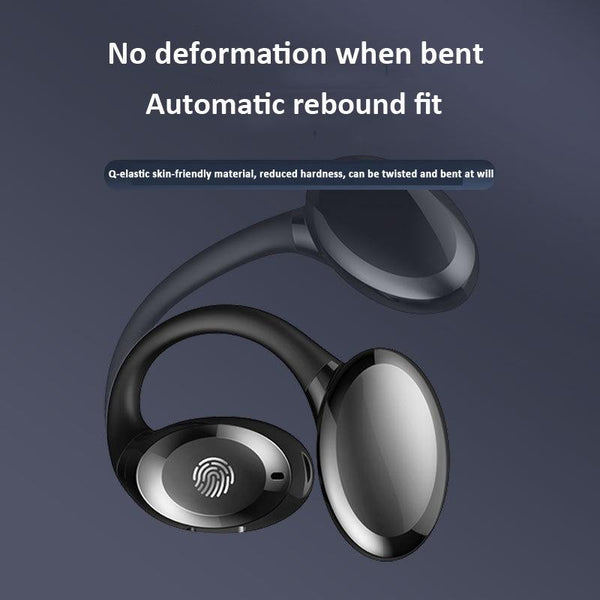 Waterproof Touch Control Wireless Earphones With Hook For Sports White Earbuds