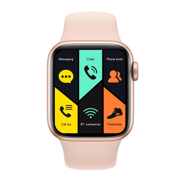 1.75 Inch Full Screen Ip67 Waterproof Smartwatch With Sleep Heart Rate & Bt Call Black Smart Watches