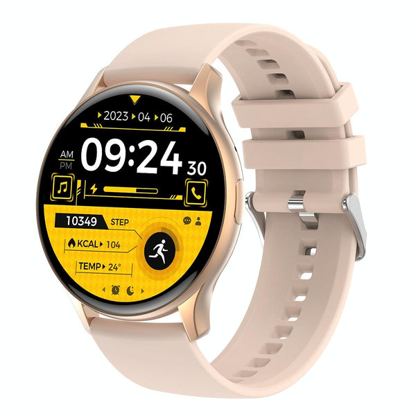 1.43 Inch Bt5.0 Ip67 Sport Smart Watch Support Bluetooth Call / Message Notification Heart Rate Blood Pressure Health Monitor Gold Smart Watches