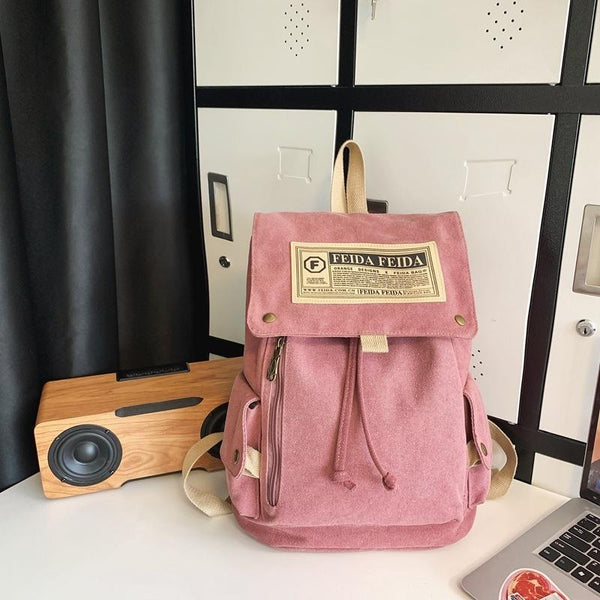 Large Capacity Canvas Backpack For Teens Bags