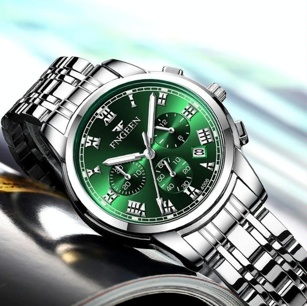 Stylish Women Quartz Watch With Luminous Display And Date Gold Golden Surface Watches