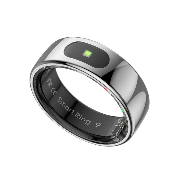 Smart Ring Heart Rate Blood Oxygen Sleep Sports Size 11 Silver Activity Trackers