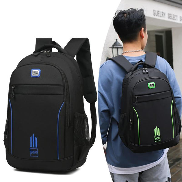 Large Capacity Nylon Backpack For Students Black Backpacks