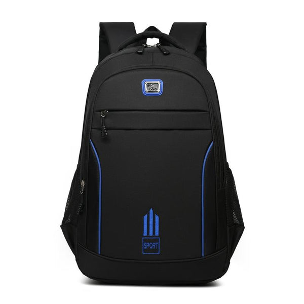 Large Capacity Nylon Backpack For Students Black Backpacks