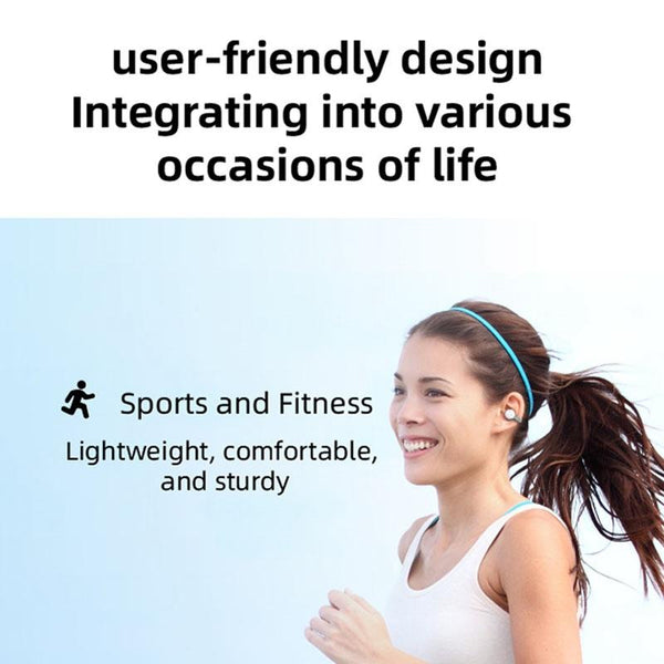 Wireless Single Ear Clip On Bluetooth Earphone M S8 Pink Earbuds