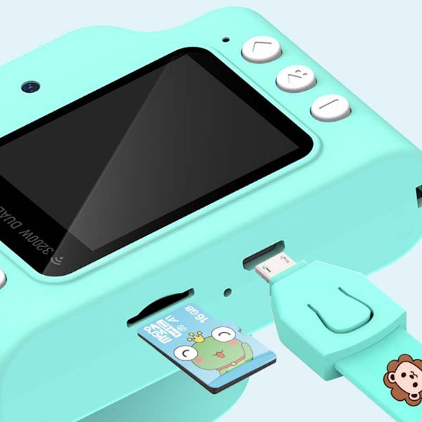 Fun Cartoon Digital Camera For Kids 24Mp Wifi Educational Toys Yellow Digital Cameras