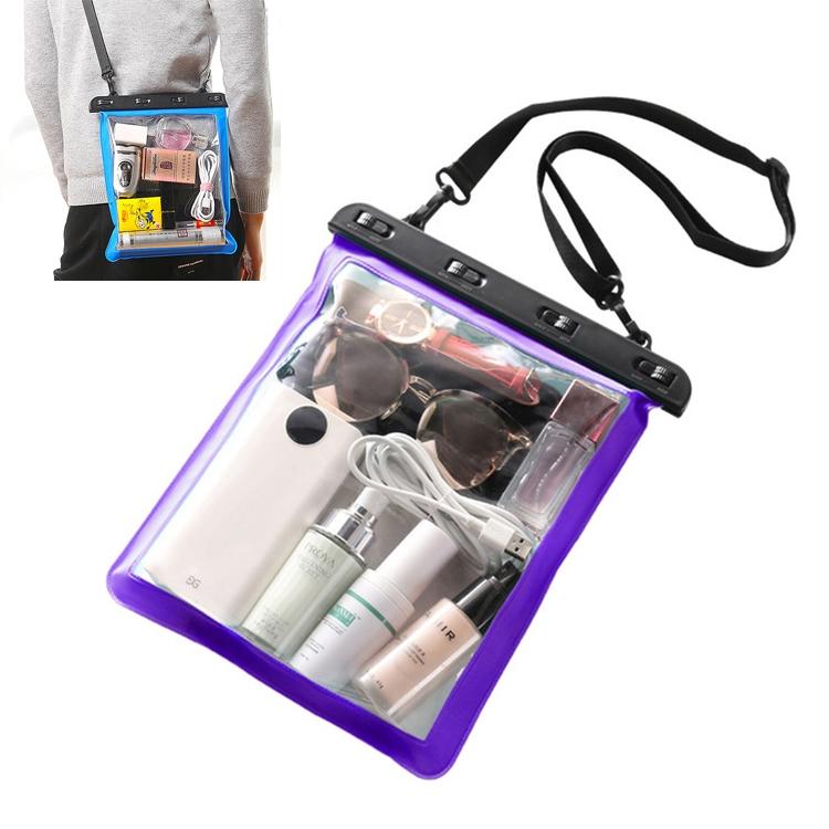 Waterproof Single Shoulder Bag For Mobile Phone Small Objects Multipurpose Design Purple Other Mobile Accessories