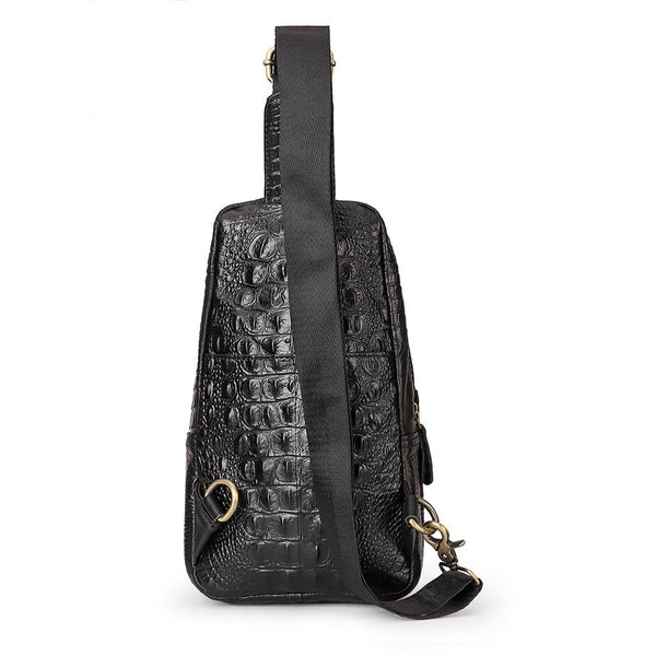 Leather Men Crossbody Bag Black Bags