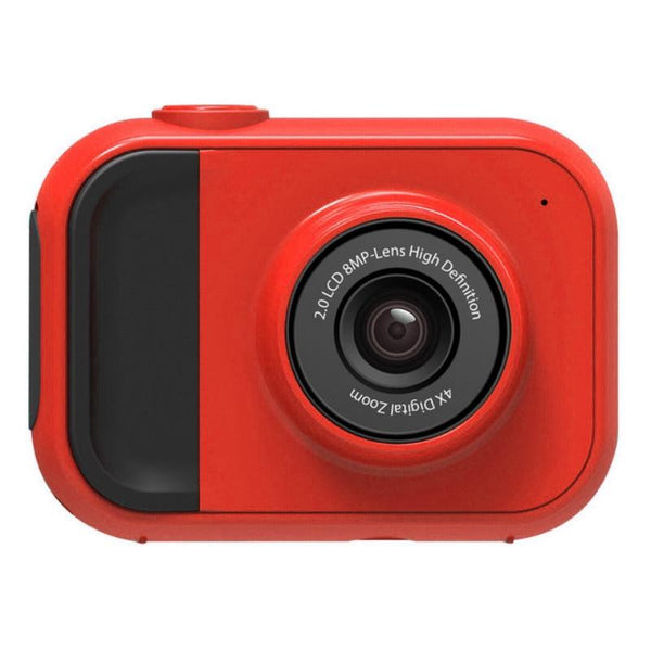 Kids Digital Camera With Wide Angle Lens Built In Memory Red Audio Video Device Digital Cameras