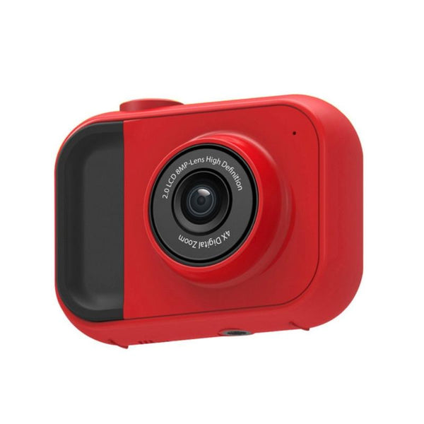 Kids Digital Camera With Wide Angle Lens Built In Memory Red Audio Video Device Digital Cameras