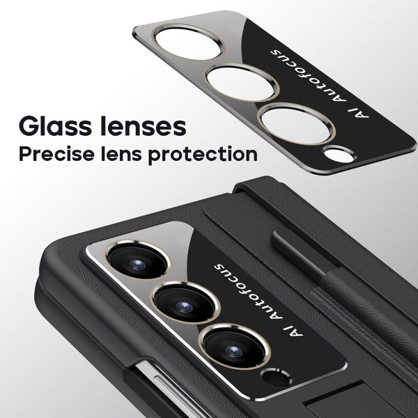 For Samsung Galaxy Z Fold4 5G Full Coverage Pc Case With Pen White Cases Covers & Skins