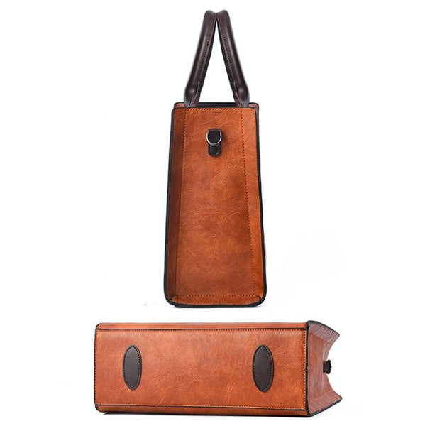 Parallel Retro Square Handbag For Commuting Vintage Style Khaki Women's Bags & Handbags