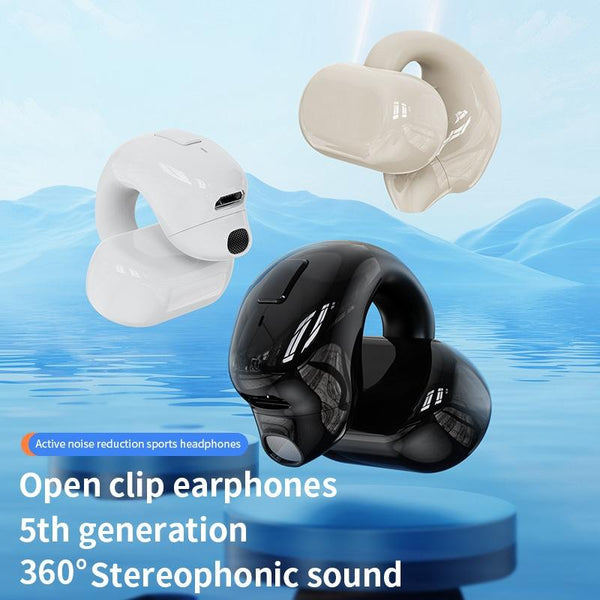 Wireless Clip On Bluetooth Earphone For Sports And Gaming Light Skin Earbuds