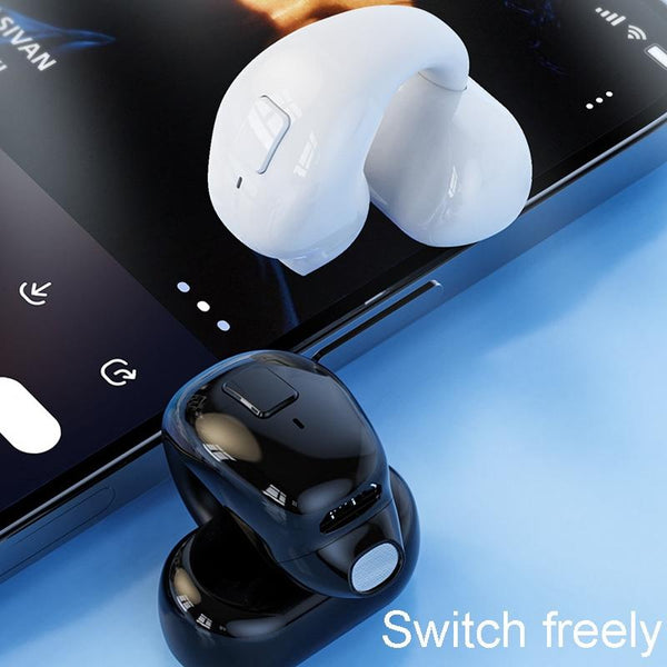 Wireless Clip On Bluetooth Earphone For Sports And Gaming Light Skin Earbuds