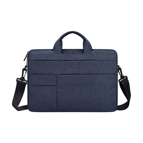14.1 15.4 Inch Portable Laptop Shoulder Bag Oxford Cloth & Nylon Hemp Gray Laptop Cases & Bags