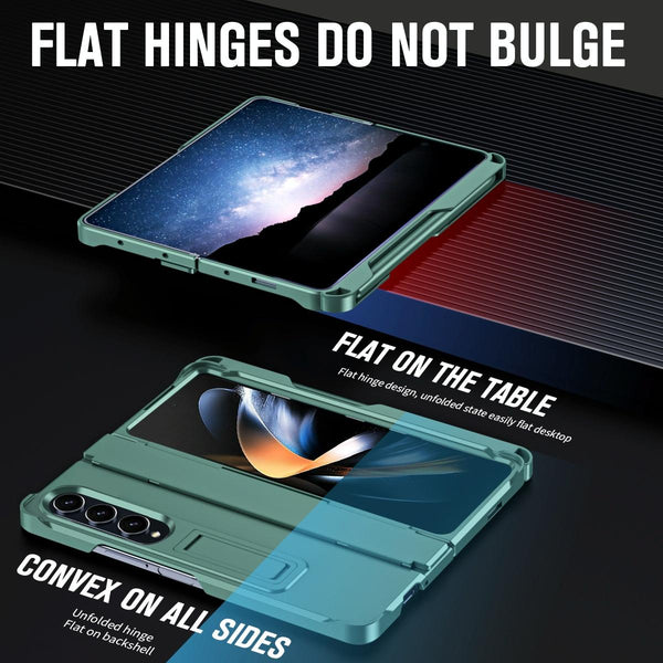 For Samsung Galaxy Z Fold4 5G Shockproof Diamond Case With Hinge And Pen Black Cases Covers & Skins