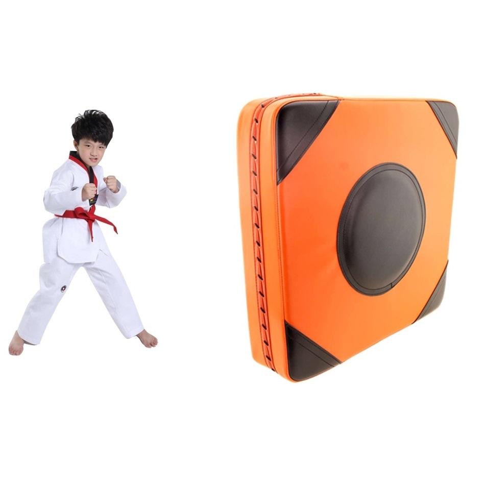 Thickened Square Boxing Wall Target Magic Stickers 40X40x10cm Orange Black Gloves Boxing