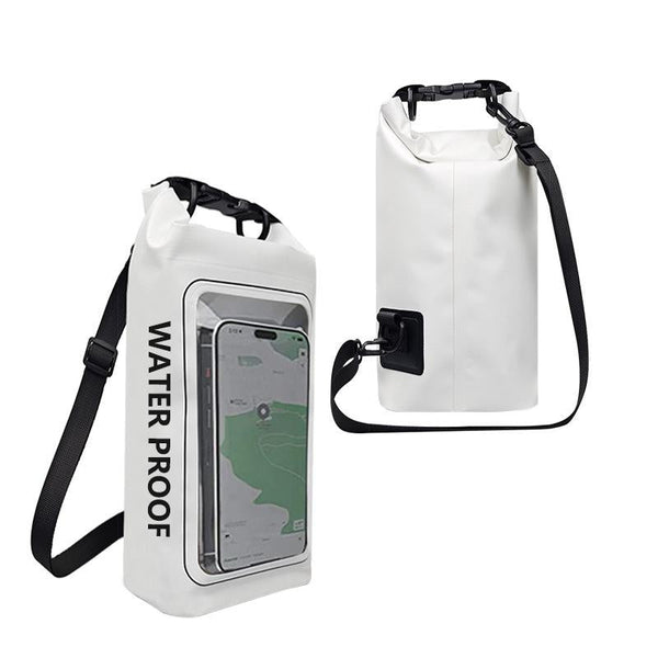 2 In 1 Waterproof Crossbody Phone Bag For Outdoor Cycling Swimming 2L Capacity White 5L Other Mobile Accessories