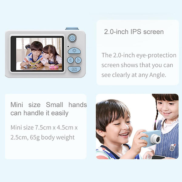 Mini Digital Sport Camera With 8.0Mp Lens 2.0 Screen Elk Shaped Case & 32Gb Memory For Kids Digital Cameras