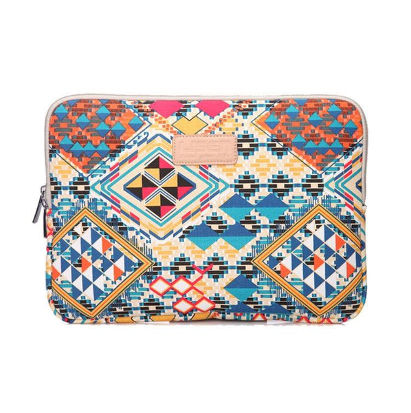 1 Sets Of 12 Inch Lingge Laptop Liner Bag Pattern Design Orange Geometry Laptop Cases & Bags