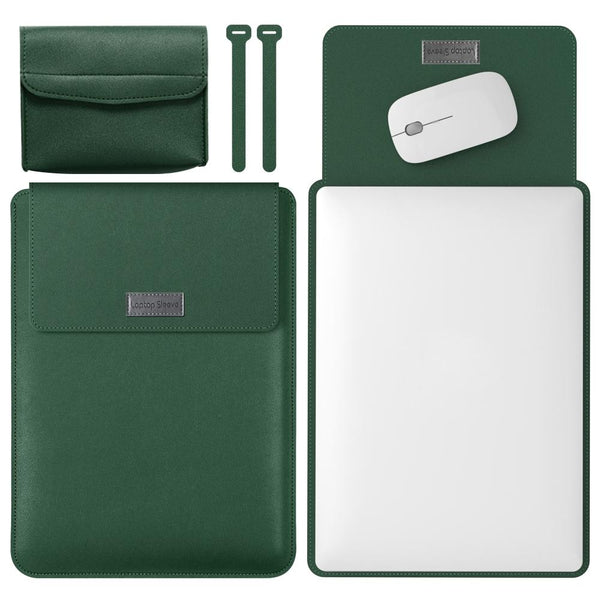 Parallel Deals Lightweight 4 In Leather Laptop Bag 13 / 14 Inches Portable Grey Laptop Cases & Bags