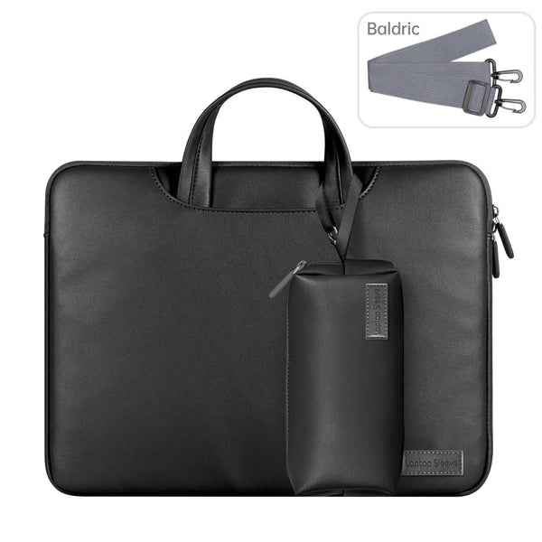 15 Inch Waterproof Laptop Bag With Power Pack And Inner Pouch Black Laptop Cases & Bags