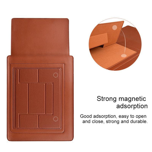 14.1 Inch Laptop Sleeve Leather Carrying Bag Green Laptop Cases & Bags