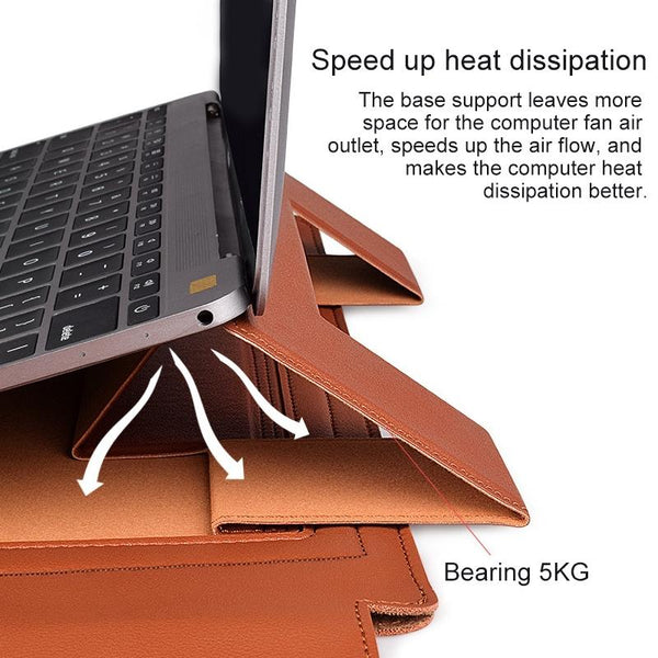 14.1 Inch Laptop Sleeve Leather Carrying Bag Green Laptop Cases & Bags