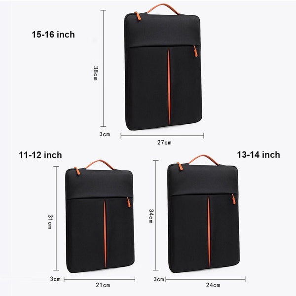 Blue Orange Travel Laptop Sleeve Bag Portable Carry Case Laptop Cases & Bags